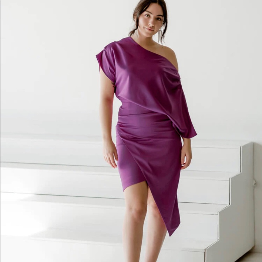 Carson One-Shoulder Dress-Medium